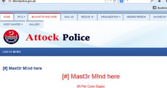 Pakistani hacker defaces Attock Police website after it was hacked by Afghan Cyber Army