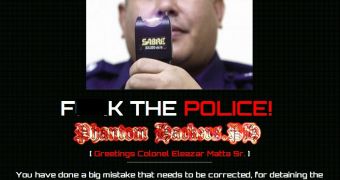 Philippine National Police Regional Office website hacked and defaced