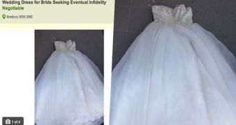 Future wives who wish to commit infidelity can now buy the perfect dress for their wedding, ad says