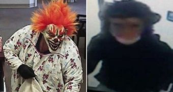Burglars in clown and monkey disguises rob a bank in West Virginia