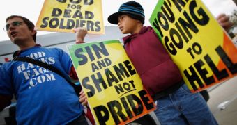 Westboro Baptist Church members are known for picketing funerals of dead soldiers with messages of “God’s hate”