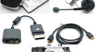 120 GB HDD, headset, HD/SD cable and HDMI cable