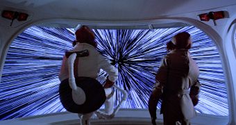 Entering hyperspace in Star Wars