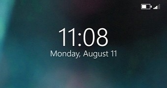 Windows Phone 10 lock screen concept