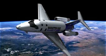 Artistic impression of a suborbital spaceplane