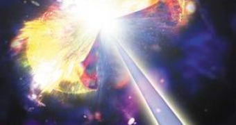 Artists impresion of supernova explosion