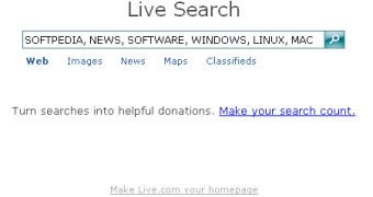Microsoft's Live Search service