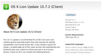 Apple posts OS X 10.7.2 for download