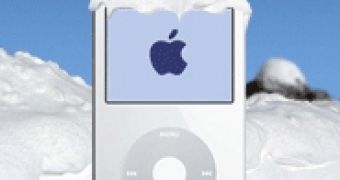 Frozen iPod.