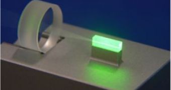 Infrared light is squeezed inside a crystal with the help of green light