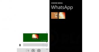 WhatsApp Beta for Windows Phone (screenshot)