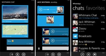 WhatsApp Messenger for Windows Phone (screenshots)