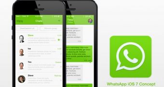 WhatsApp for iOS 7 concept
