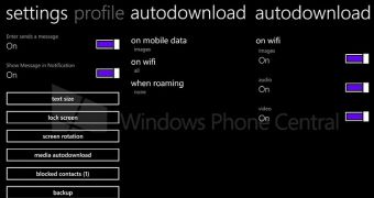 WhatsApp Messenger for Windows Phone (screenshot)