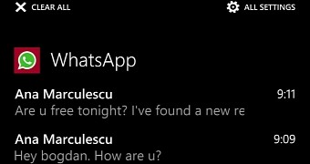 WhatsApp for Windows Phone Updated with New Notifications