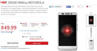 Motorola DROID Mini (white)