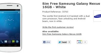 White Galaxy Nexus Lands in the UK on February 6