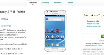 White Galaxy S II Lands at T-Mobile USA for $230 (170 EUR)