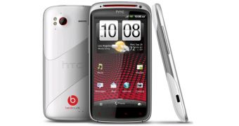 White HTC Sensation XE