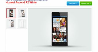 Huawei Ascend P2 in White