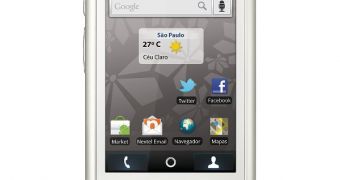 White Motorola i867w