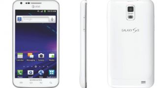 White Samsung Galaxy S II Skyrocket