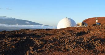 Mars-analog test sites such as this one in Hawaii are used to assess how crews would handle prolonged space exploration missions