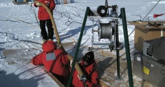 Researchers sample ice to investigate the history of fossil-fuel emissions of methane, based on measurements of another hydrocarbon, ethane, in air trapped in the polar ice sheets in Antarctica