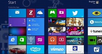 Windows 8.1 Start screen
