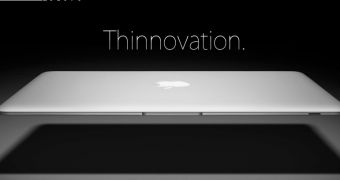 Apple's latest, the elusive MacBook Air dubbed "The world's thinnest notebook"