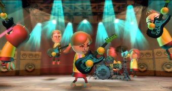 Wii Music, the geeky version of Guitar Hero and Rock Band. Yes, with a xylophone and a tuba.
