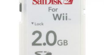 Original SD memory card for the Wii