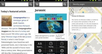 Wikipedia for Android (screenshots)