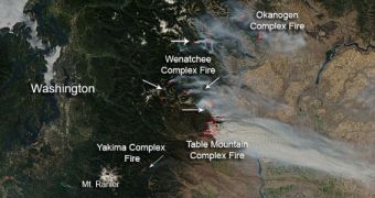 The Wenatchee Complex Fire in Washington state now covers over 39,000 acres