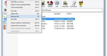 WinRAR comes with the same familiar look as the previous versions