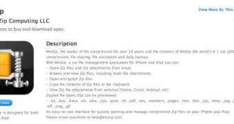 WinZip iOS app on iTunes App Store