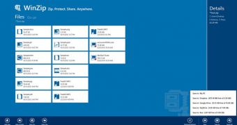 WinZip offers support for both Windows 8 and RT