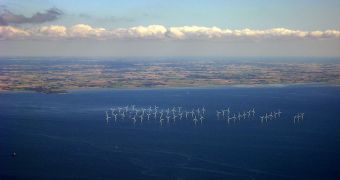 View of Lillgrund Wind Farm, Sweden