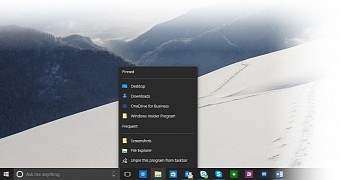 Build 10130 comes with a new dark theme for jump lists