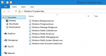 These are the new audio system files included in Windows 10