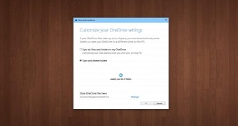 OneDrive requires users to sync folders in Windows 10