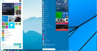 Start menu concept vs. Windows 10's Start menu
