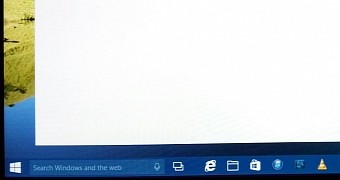 Spartan browser and new taskbar in Windows 10