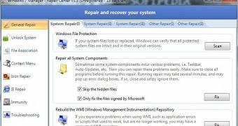 Windows 7 Manager works on both 32- and 64-bit versions of Windows 7