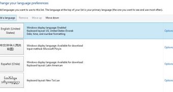 Windows 8.1 supports more than 100 languages by default