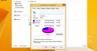 Windows 8.1 Update 1 takes less than 10 GB on a hard drive