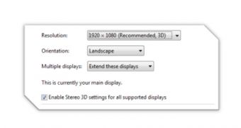 Windows 8 Stereoscopic 3D Can Be Enabled on DirectX 11 and 10 Hardware