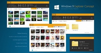 The concept comes with a new design for Windows Explorer