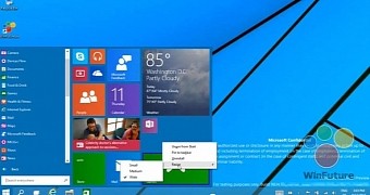 Windows 9 Preview in leaked screenshot