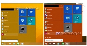 Windows 9’s Start Menu Automatically Adjusts Colors Depending on Desktop Theme